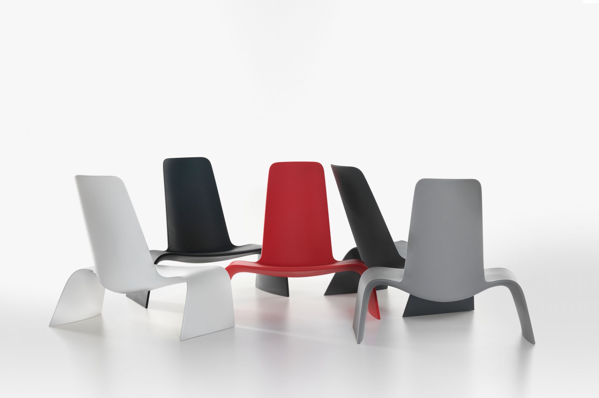 Land Lounge Chair Sessel Weiss Plank