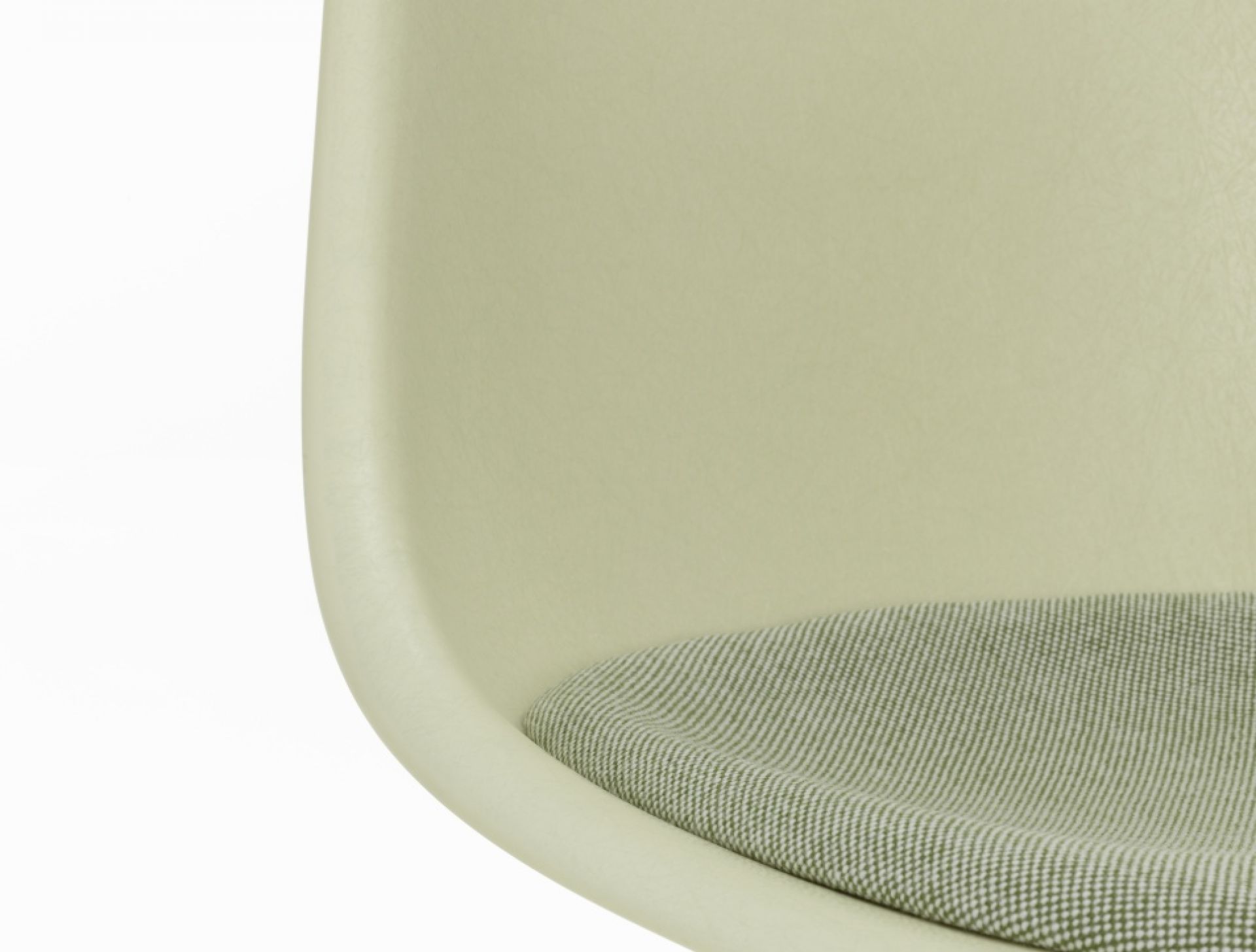 Eames Fiberglass Chair DSX Stuhl mit Sitzpolster Vitra