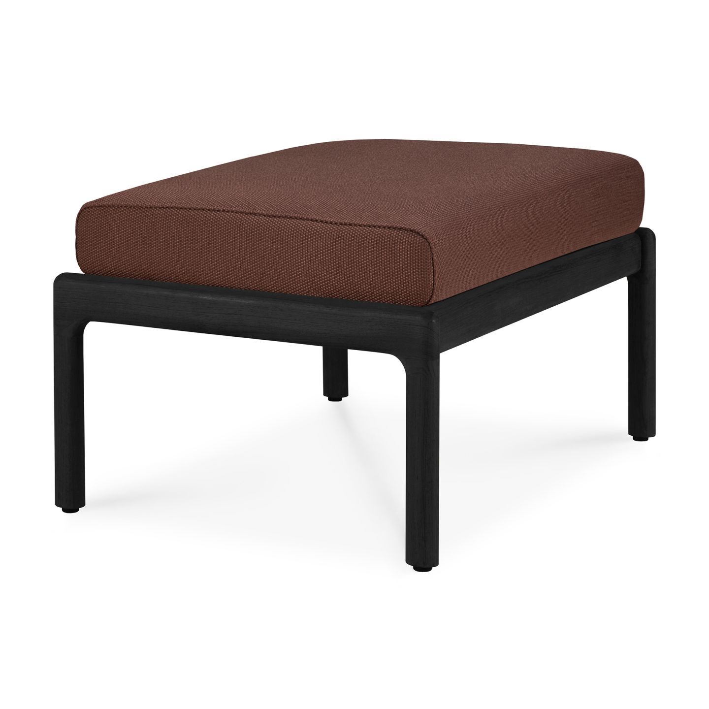 Jack Fußhocker Outdoor schwarz lackiertes Teakholz Ethnicraft