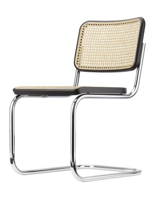 S 32 V Stahlrohr Klassiker Freischwiger CHROM / SCHWARZ Thonet VORZUGSKOMBINATION