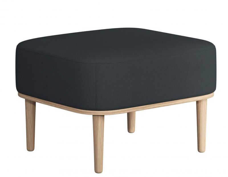 Serena Pouf Ottoman Eiche natur novoform Phantom grau
