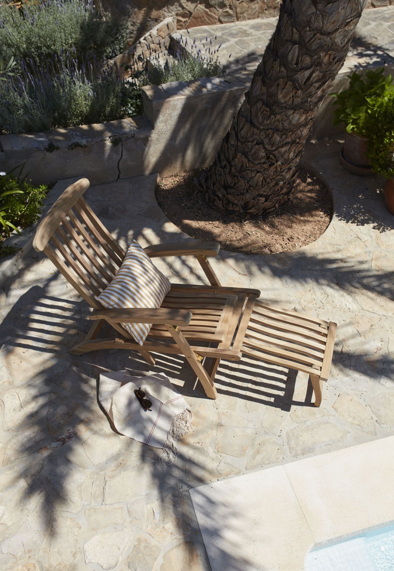 Steamer Deck Chair Liegestuhl Outdoor Skagerak by Fritz Hansen