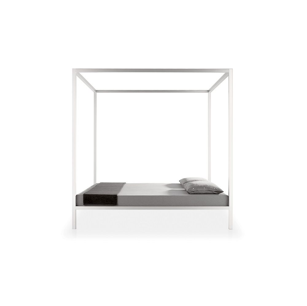 Aluminium Bed Himmelbett / Schlafcouch lackiert MDF Italia W180 Alu anodisiert
