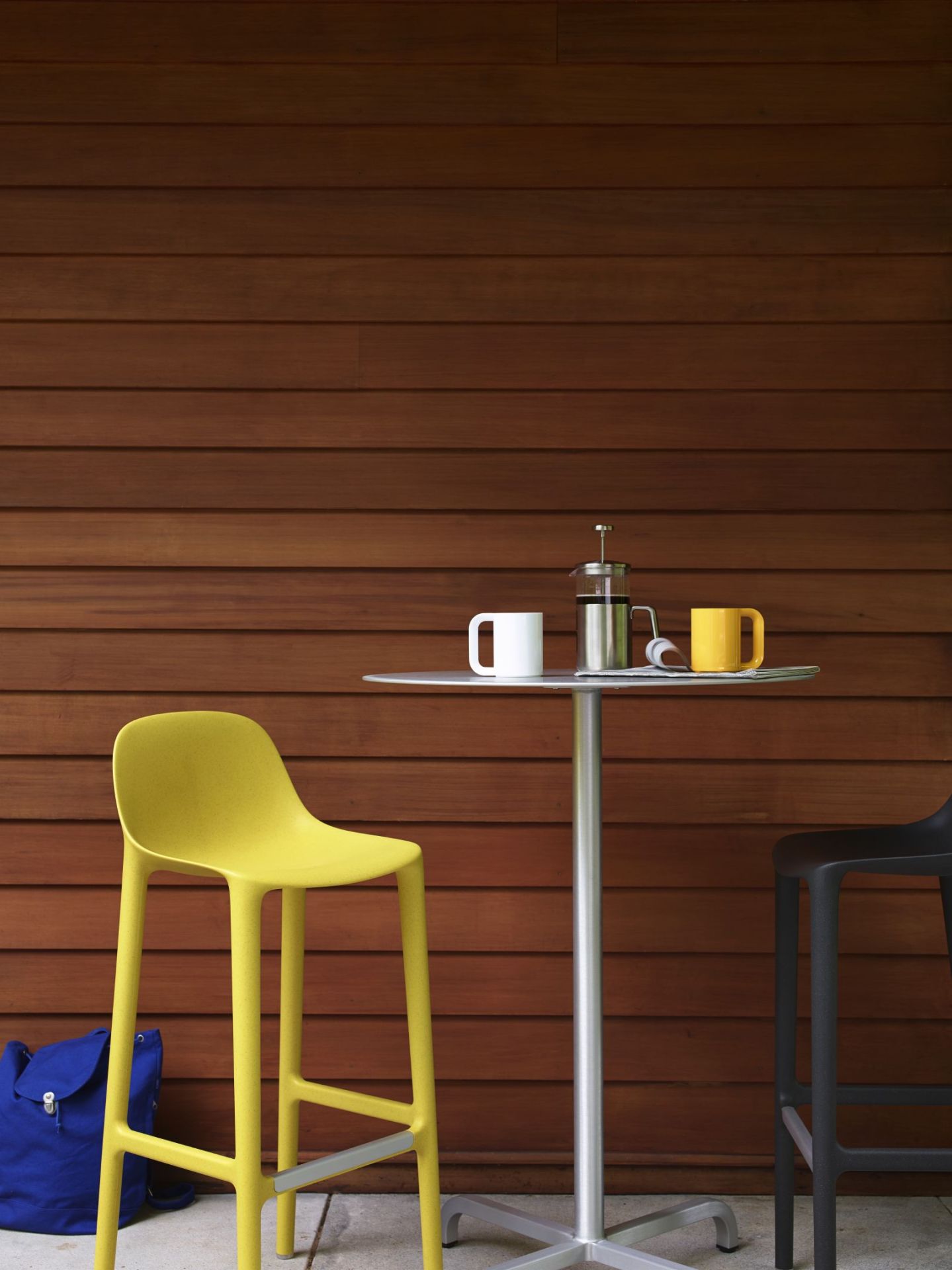 Broom Barstool Barhocker Buttergelb Emeco