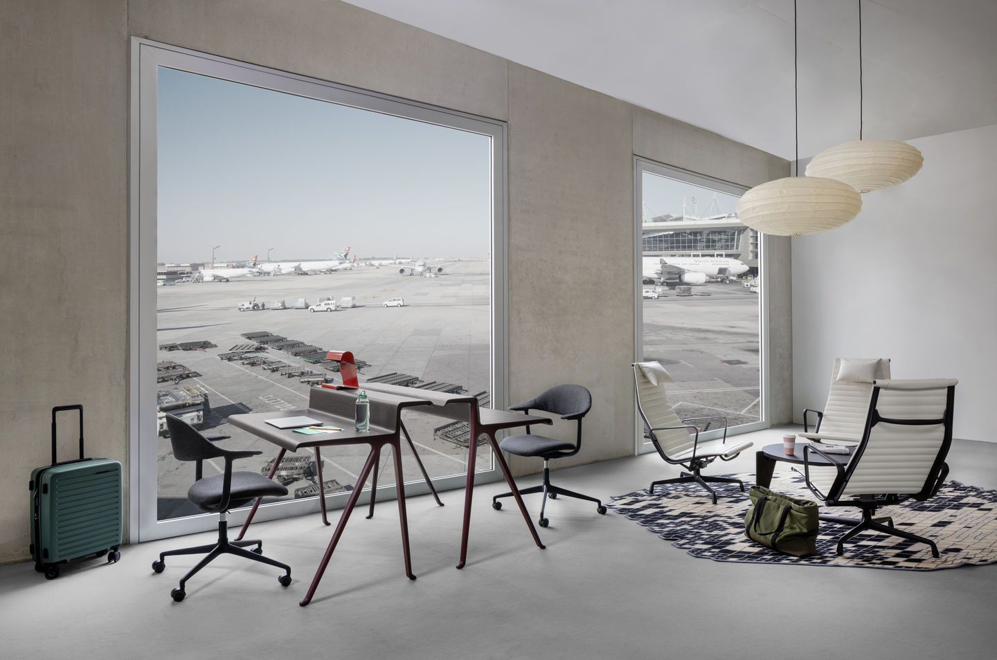 Aluminium Chair EA125 / EA 125 Hocker Vitra