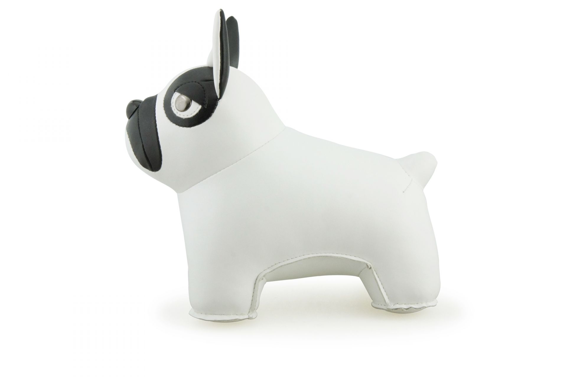 Buchstütze Classic French Bulldog Weiß/Schwarz Züny EINZELSTÜCK