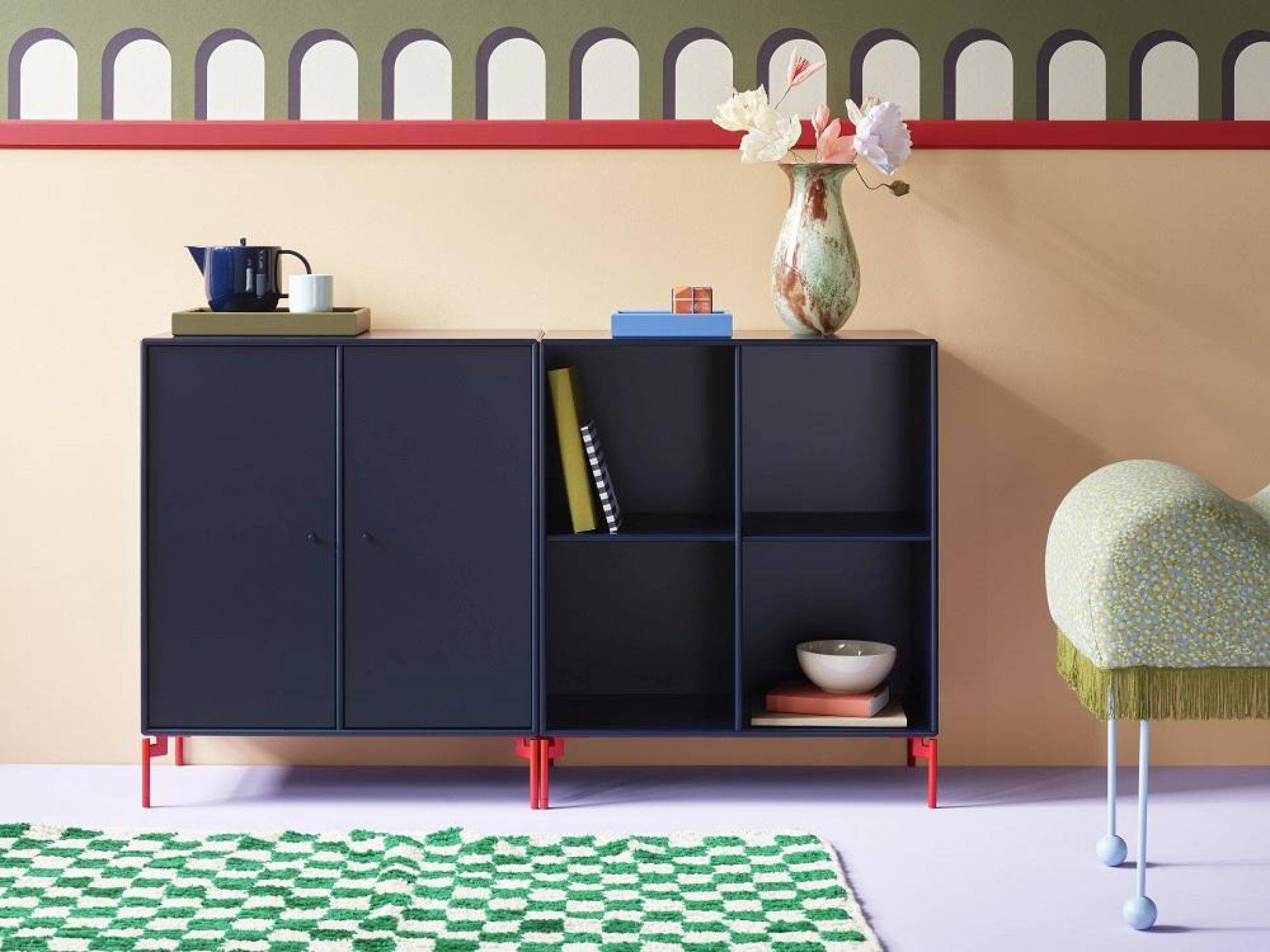 Pair Sideboard B Montana New White Snow