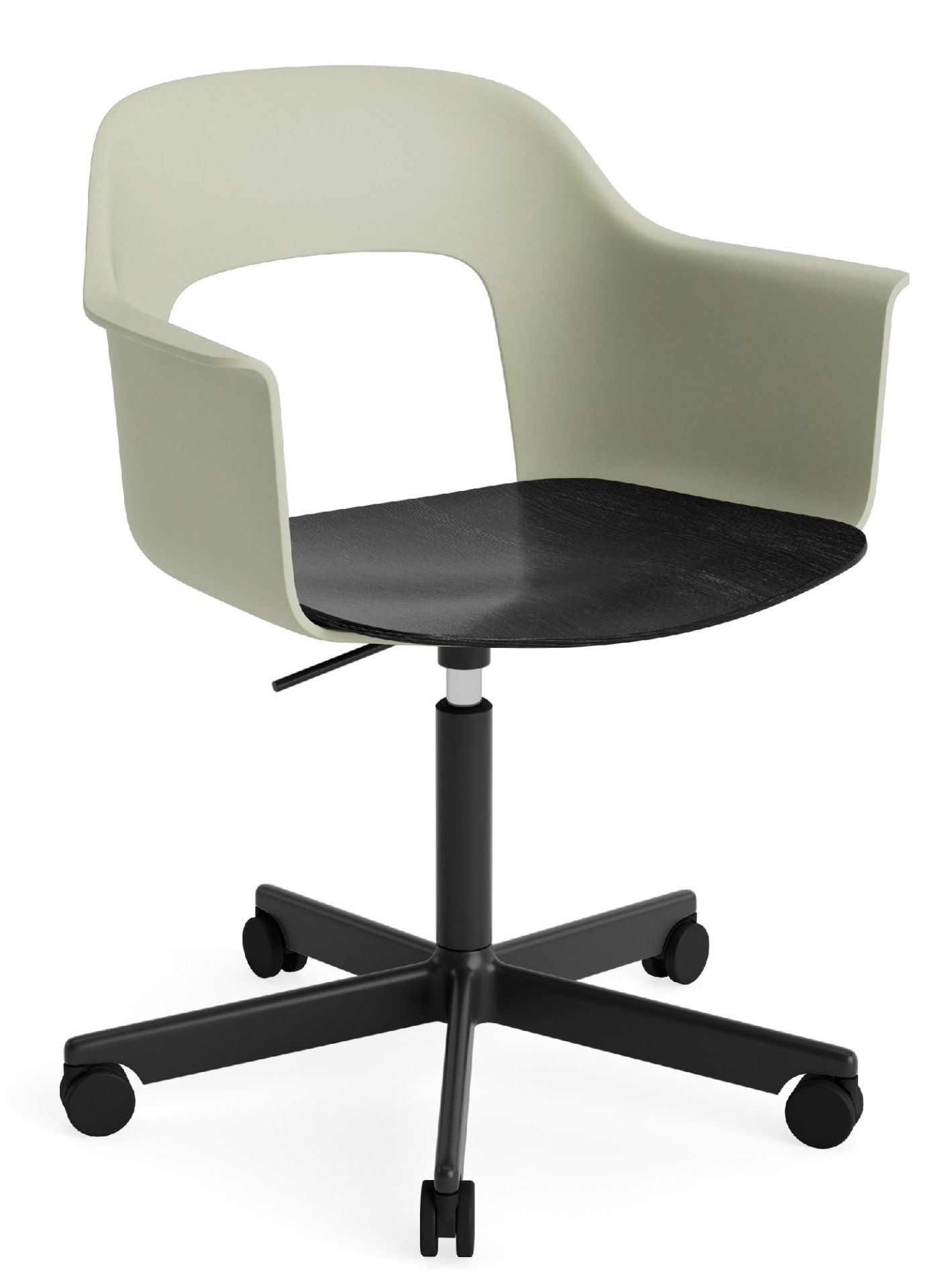 Layout Armchair 242 Armlehnstuhl 4-Sternfuß Gasfeder mit Drehfunktion Hay