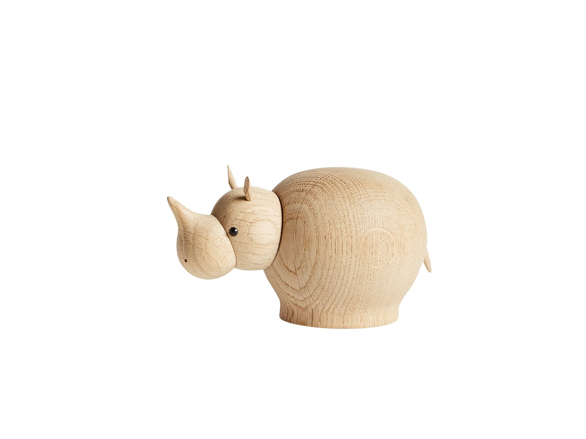 Rina Rhinoceros Nashorn Holzfigur klein Woud EINZELSTÜCK