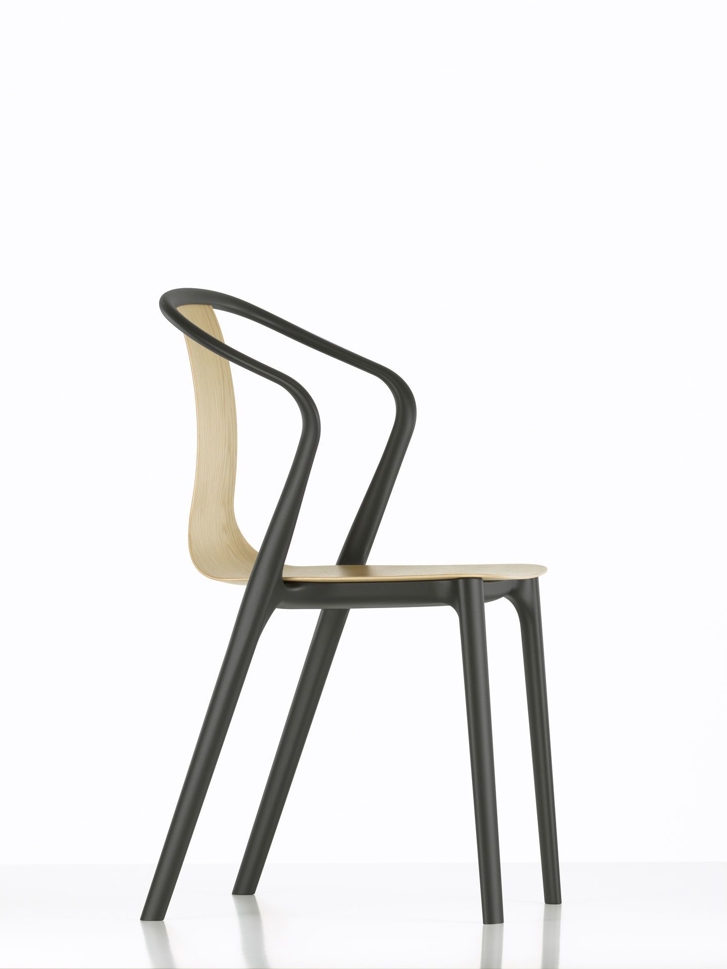 Belleville Armchair Wood Stuhl Vitra