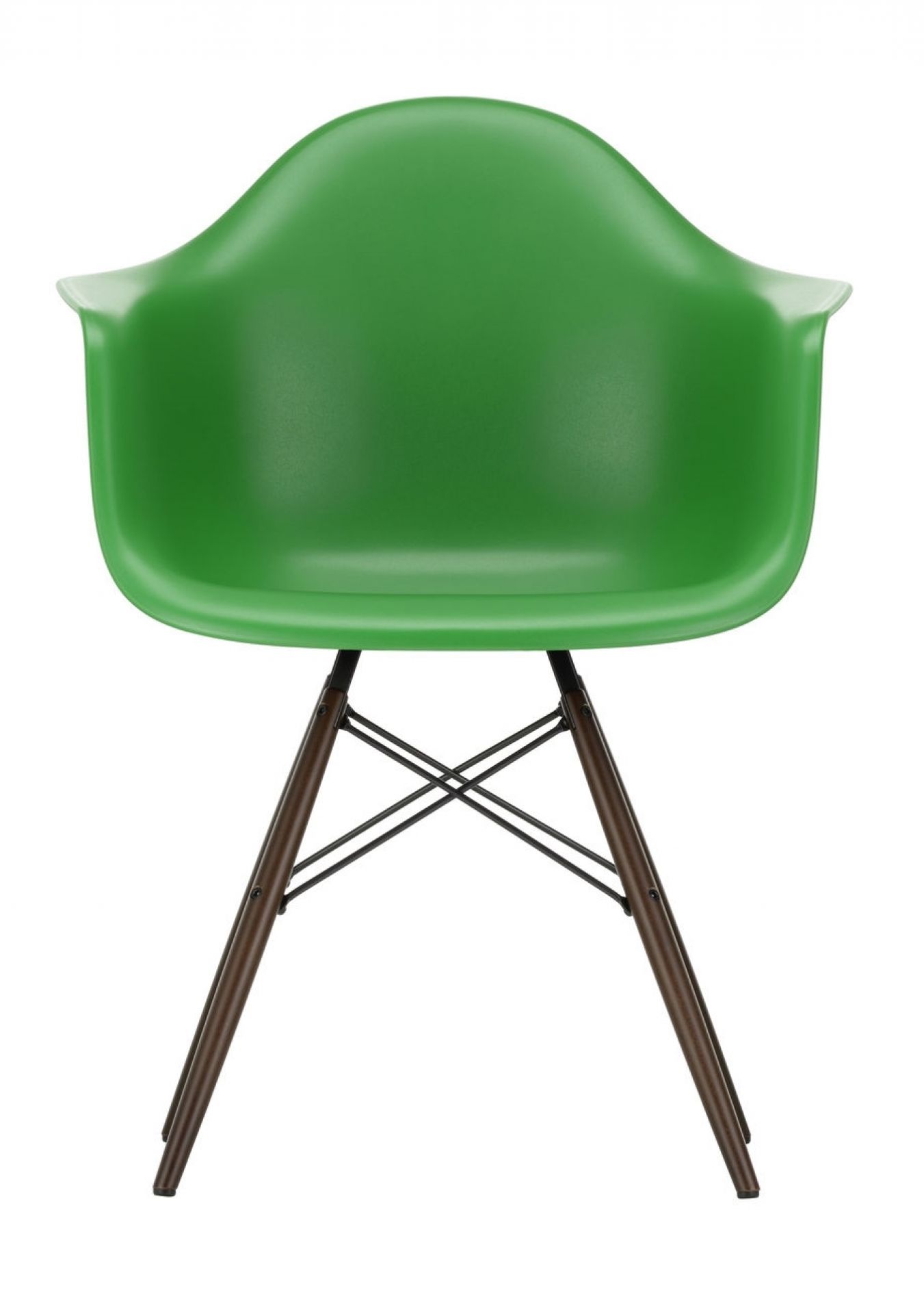 Eames Plastic Arm Chair DAW Stuhl Vitra Ahorn dunkel - Forest