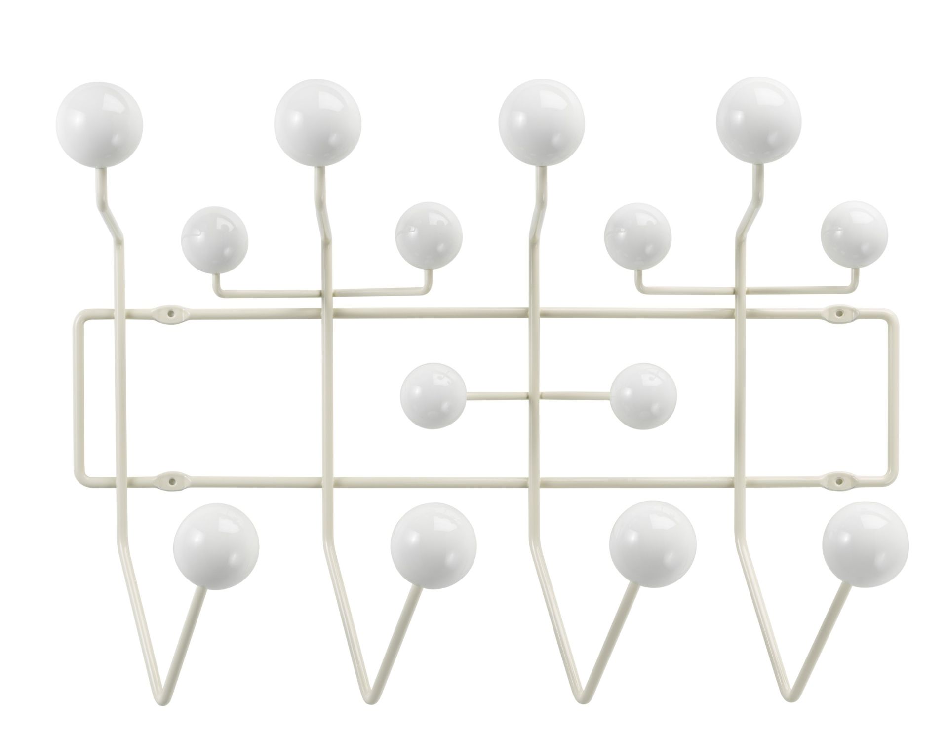 Eames Hang it all Garderobe Warmweiss Vitra NEUE VERSION 