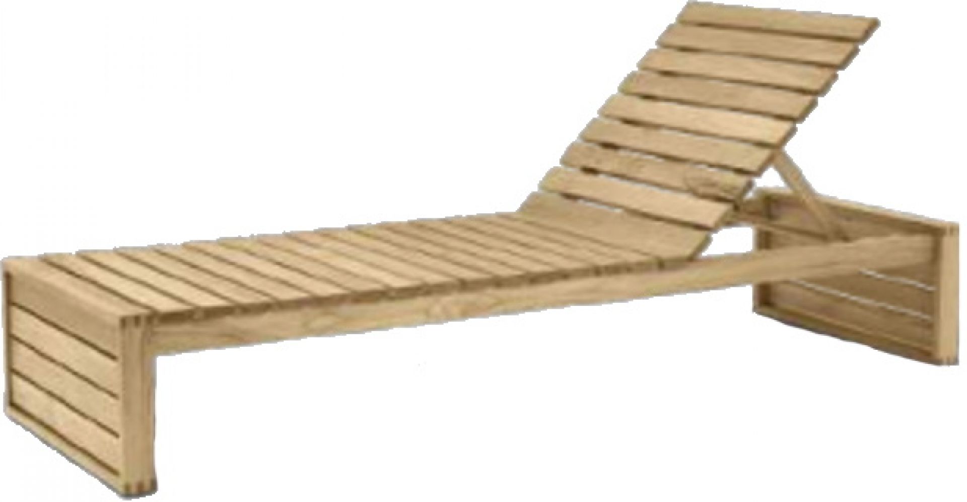 Kjaer Sonnenliege Outdoor Teak Carl Hansen & Søn