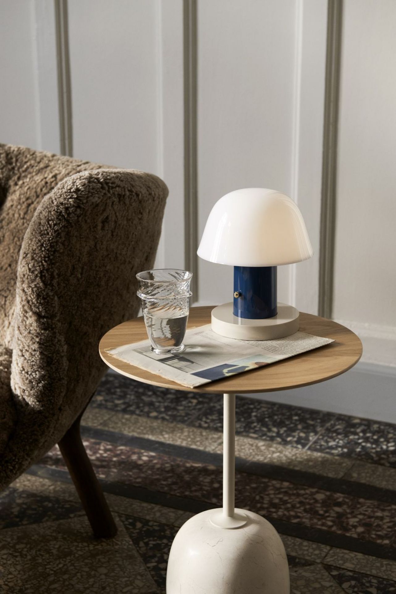 Lato LN8 / LN9 Beistelltisch mit Holzplatte AndTradition 