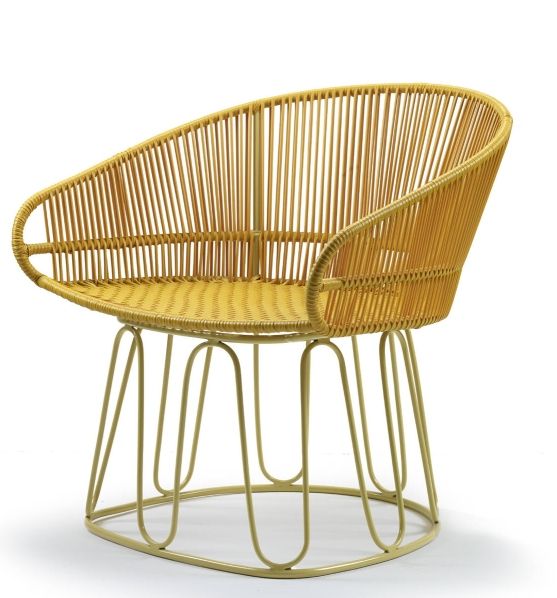 Circo Lounge Chair Loungesessel Outdoor ames Honiggelb / Gelb