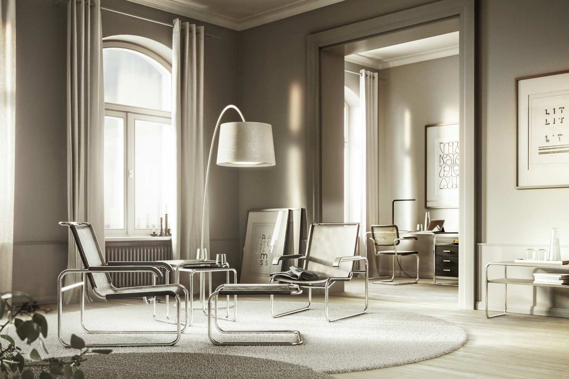 S 35 LH Hocker Thonet