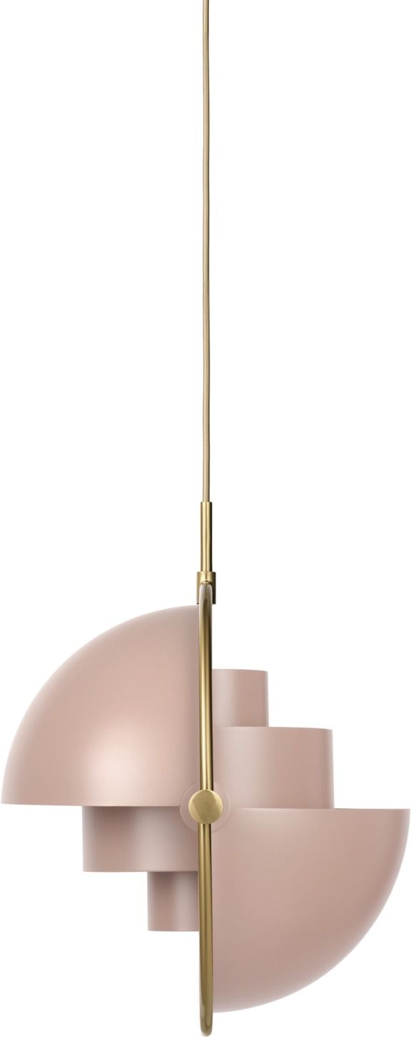 Multi-Lite Pendant lamp Pendelleuchte Rose Dust / Messing Gubi