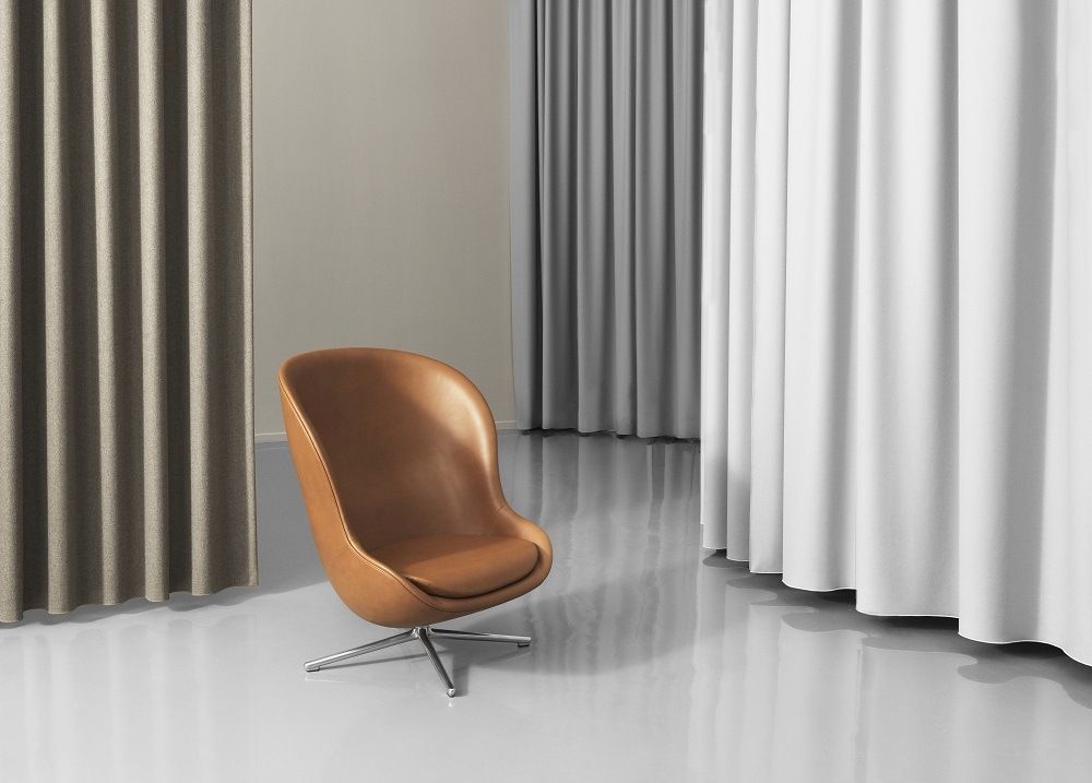 Hyg Lounge Chair High Swivel Sessel mit Drehgestell Normann Copenhagen