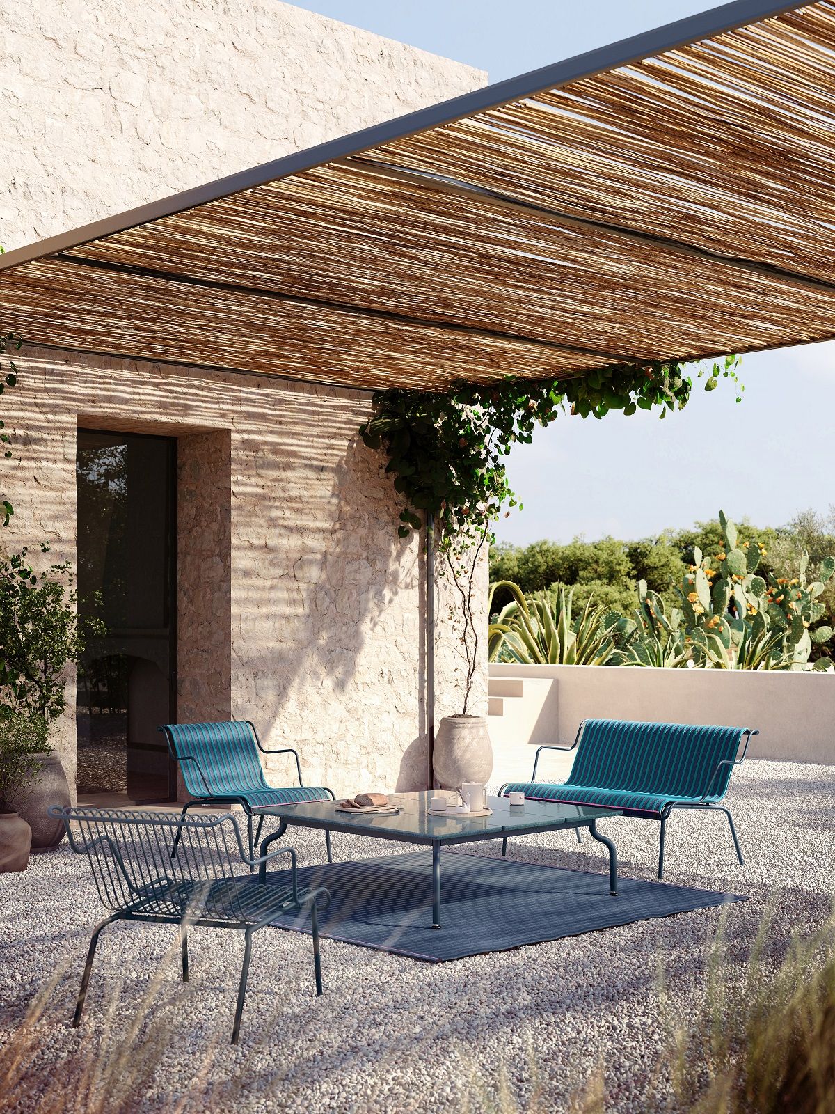 South Outdoor Bench Bank Magis