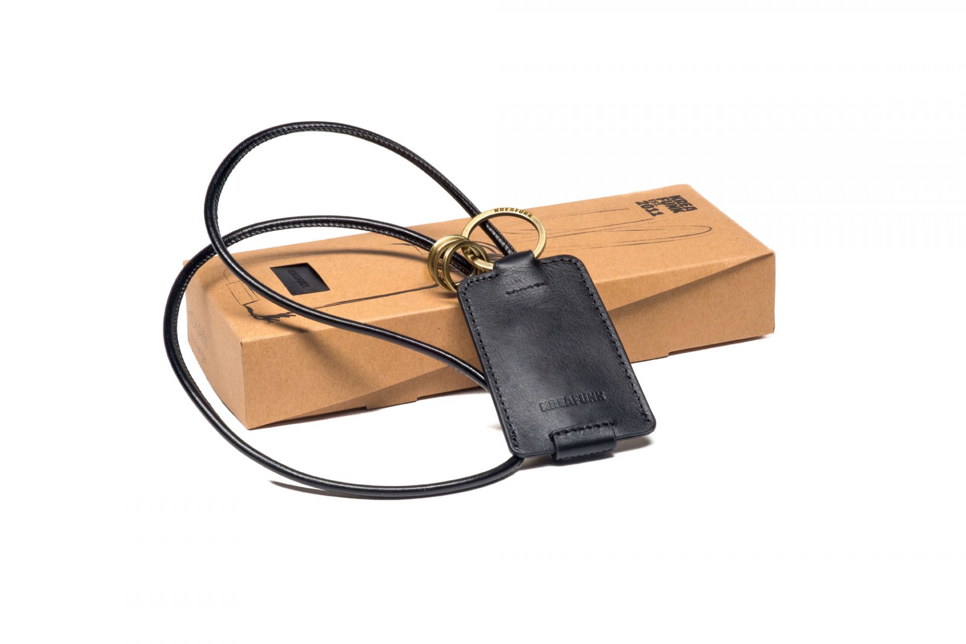 cCHAIN Schlüsselanhänger mit USB Kabel Kreafunk schwarz EINZELSTÜCK