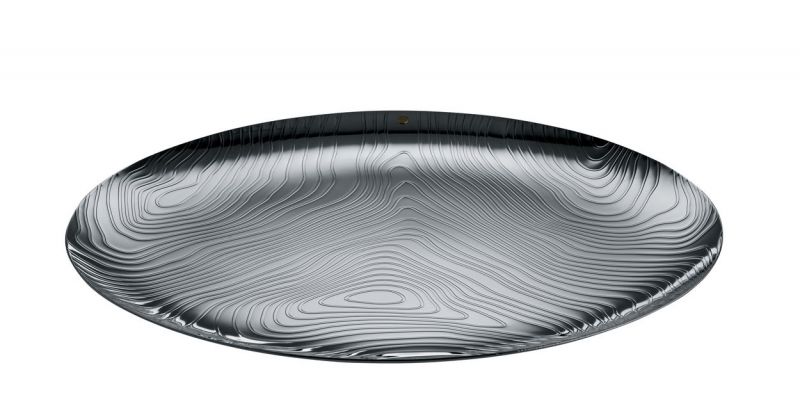 PU07 Veneer Tablett Edelstahl Alessi EINZELSTÜCK