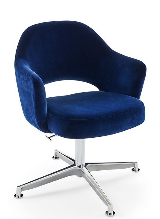Saarinen Relax Konferenzstuhl 4-Stern Drehfuß mit Armlehne Knoll Interntional