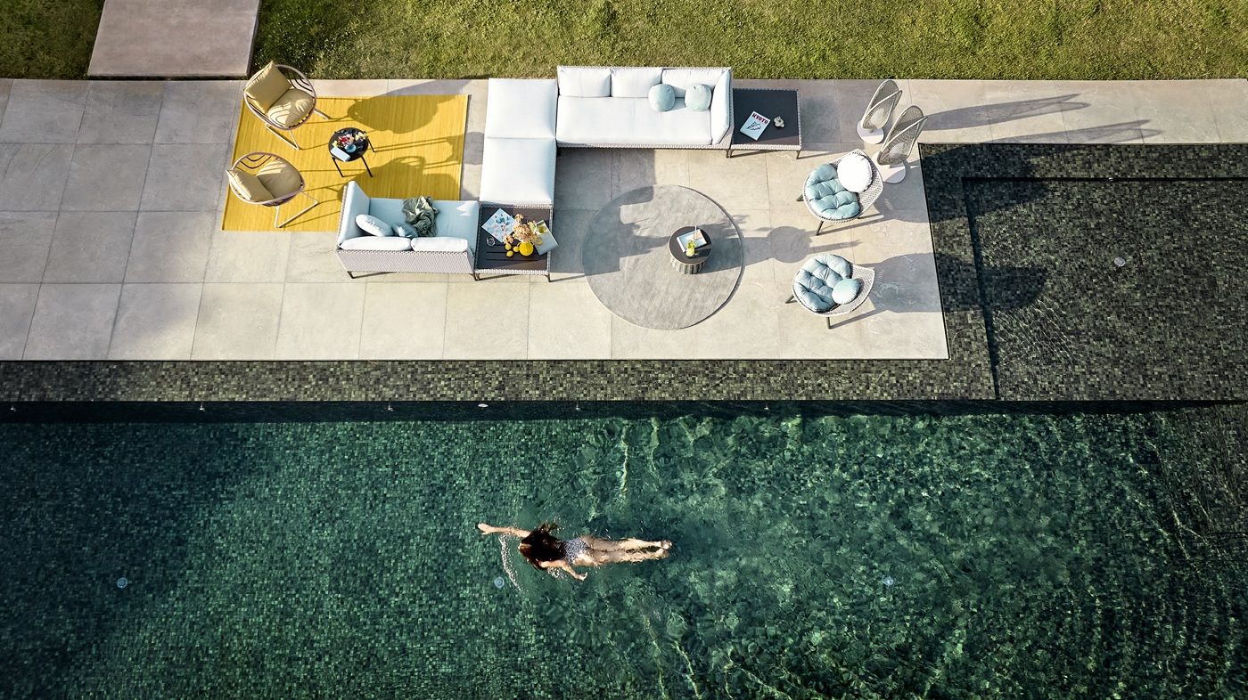 KIDA Outdoor Footstool Hocker Dedon