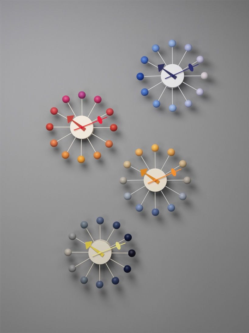 Ball Clock Wanduhr Sunrise Vitra LIMITED EDITION  