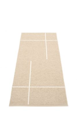 Fred Teppich 70x180cm beige Pappelina