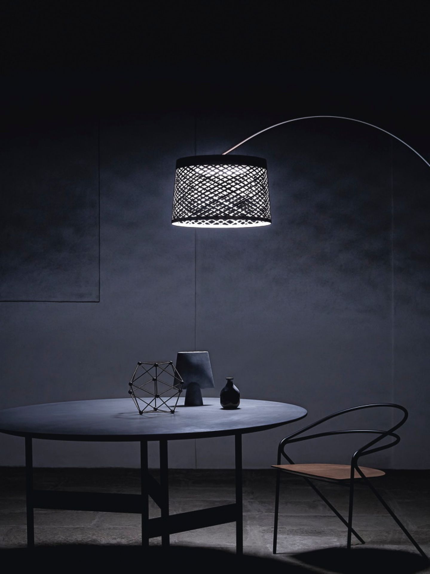 Twiggy Grid Outdoor Stehleuchte KAMINROT Foscarini EINZELSTÜCK 