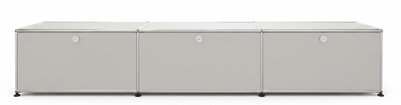 USM Haller Lowboard 3 Klappen Lichtgrau