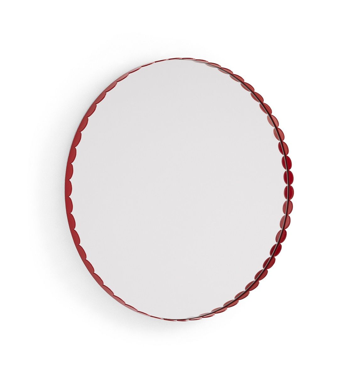 Arcs Mirror Round Red Spiegel Rund Hay