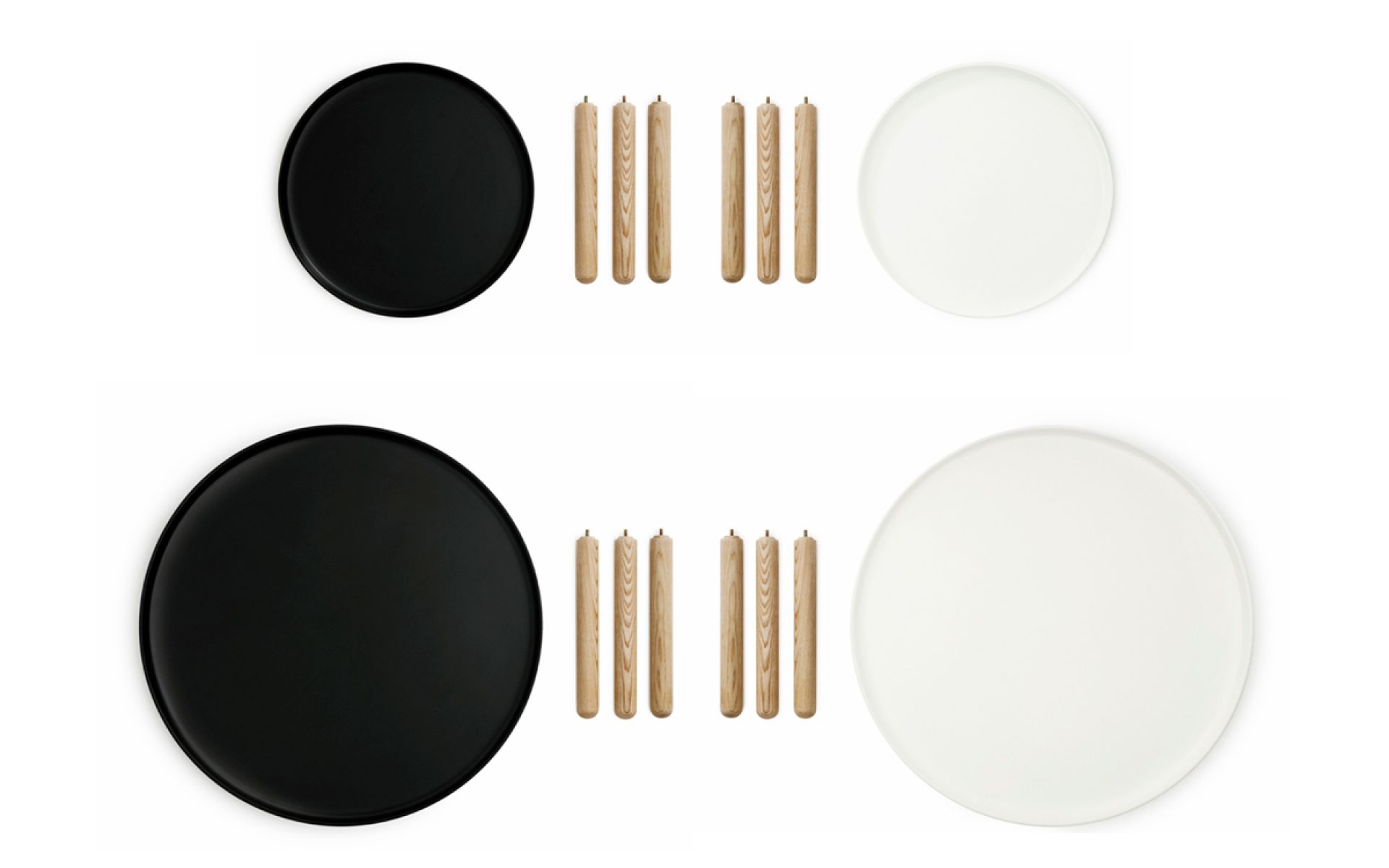 Tablo Table Large Couchtisch Normann Copenhagen Grau