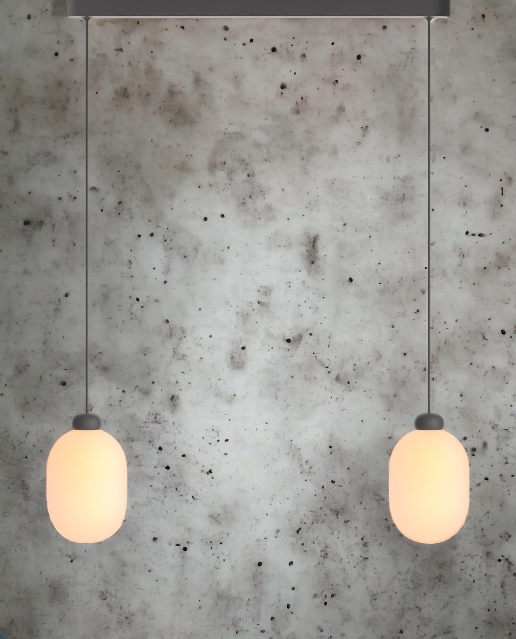 Sun Duo Pendelleuchte Grau
