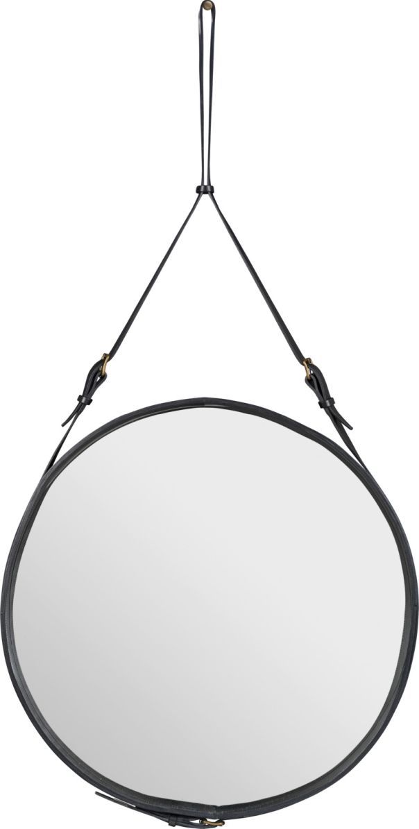 Adnet Circular Wandspiegel Schwarz Ø 70 cm Gubi