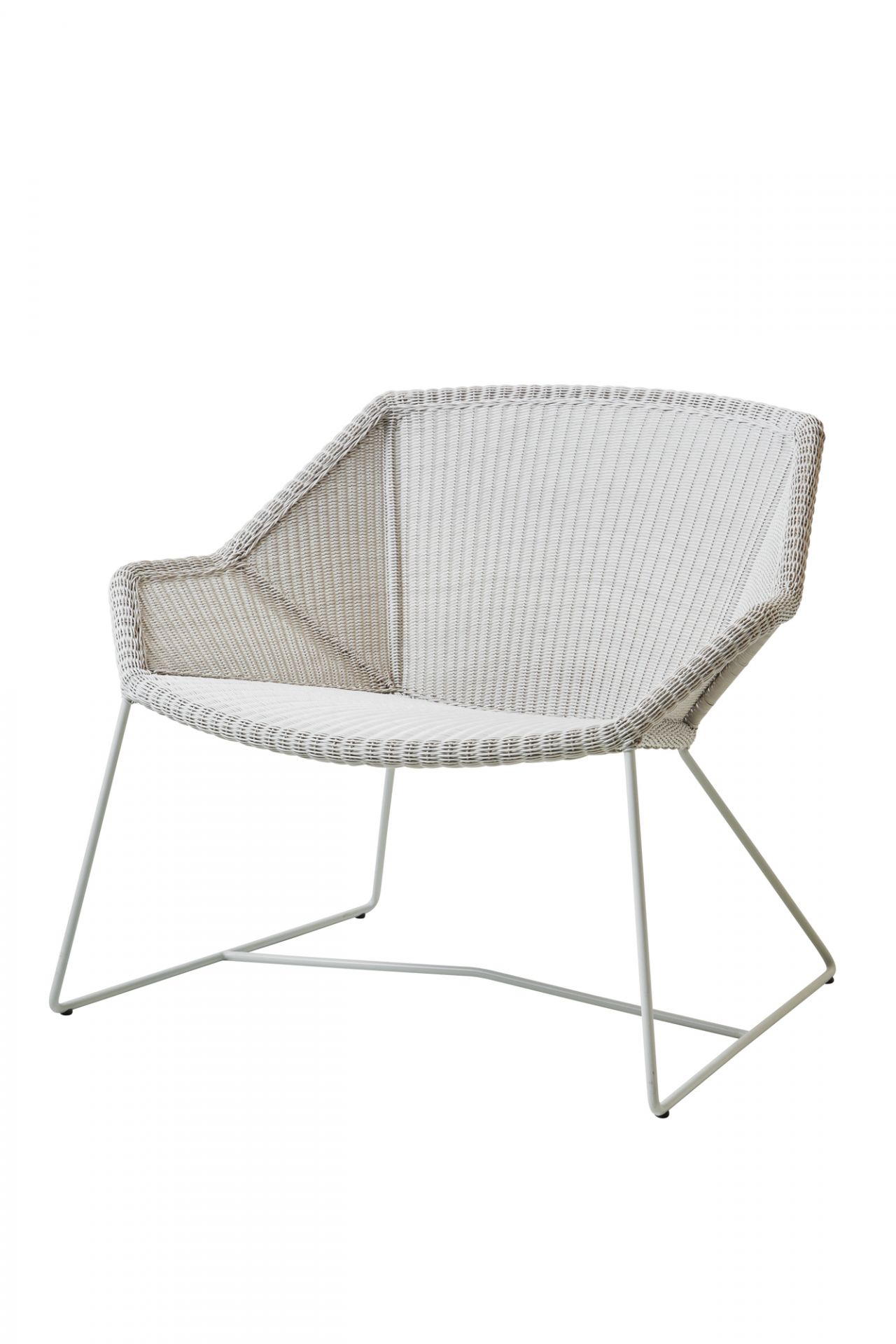 Breeze Outdoor Loungesessel weiß grau Cane-Line