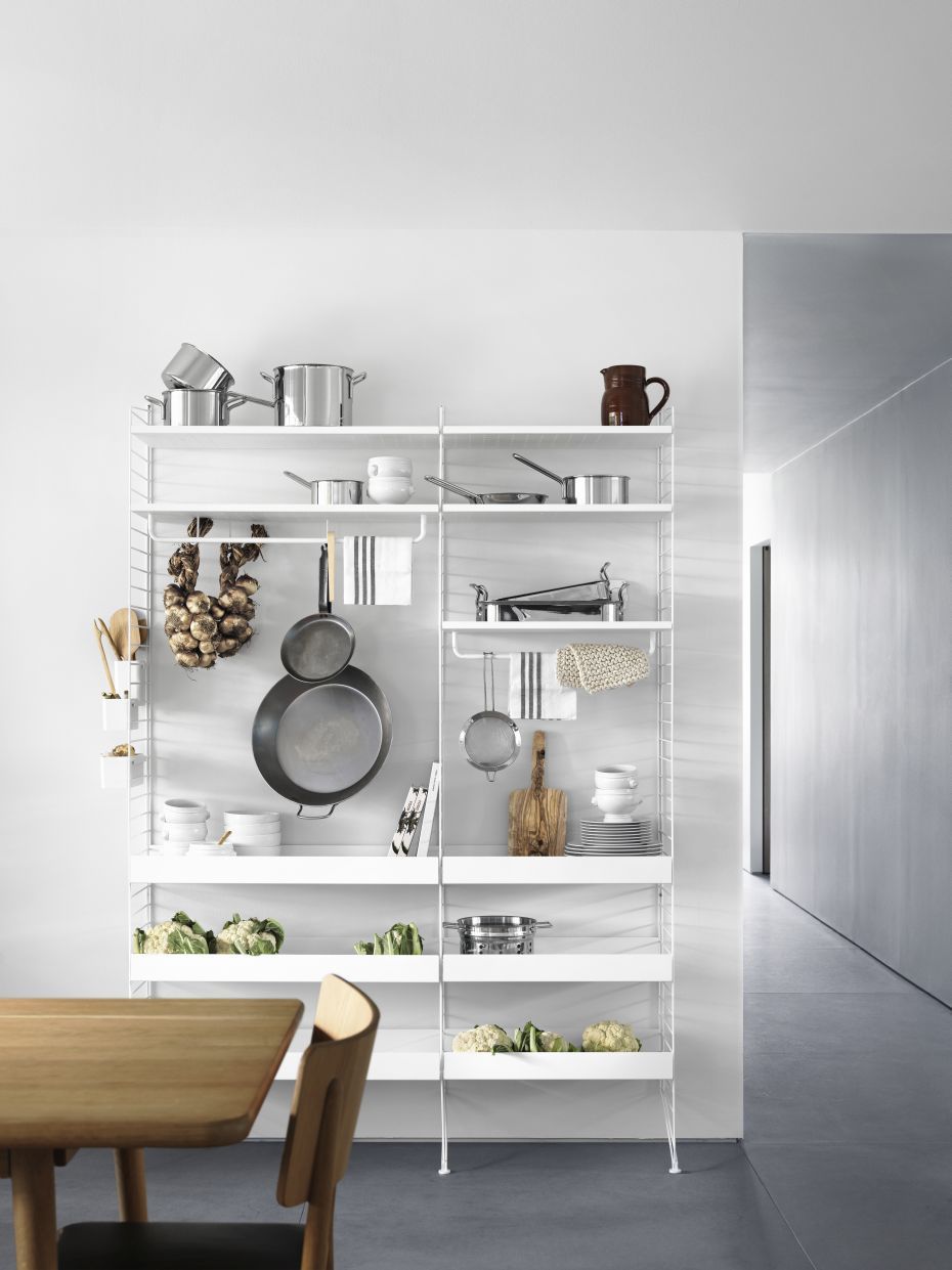 Einzelteil Stangen für Metallregal B 58 cm String Furniture 