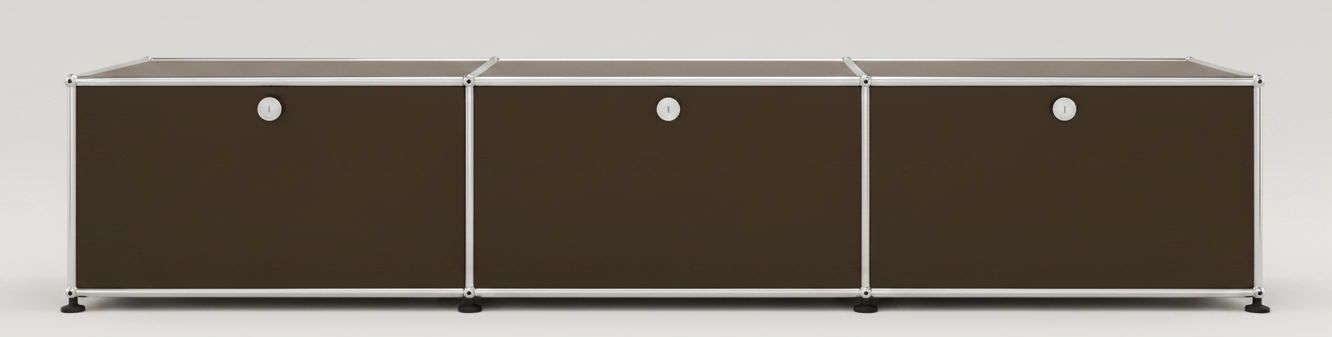USM Haller Lowboard 3 Klappen Braun