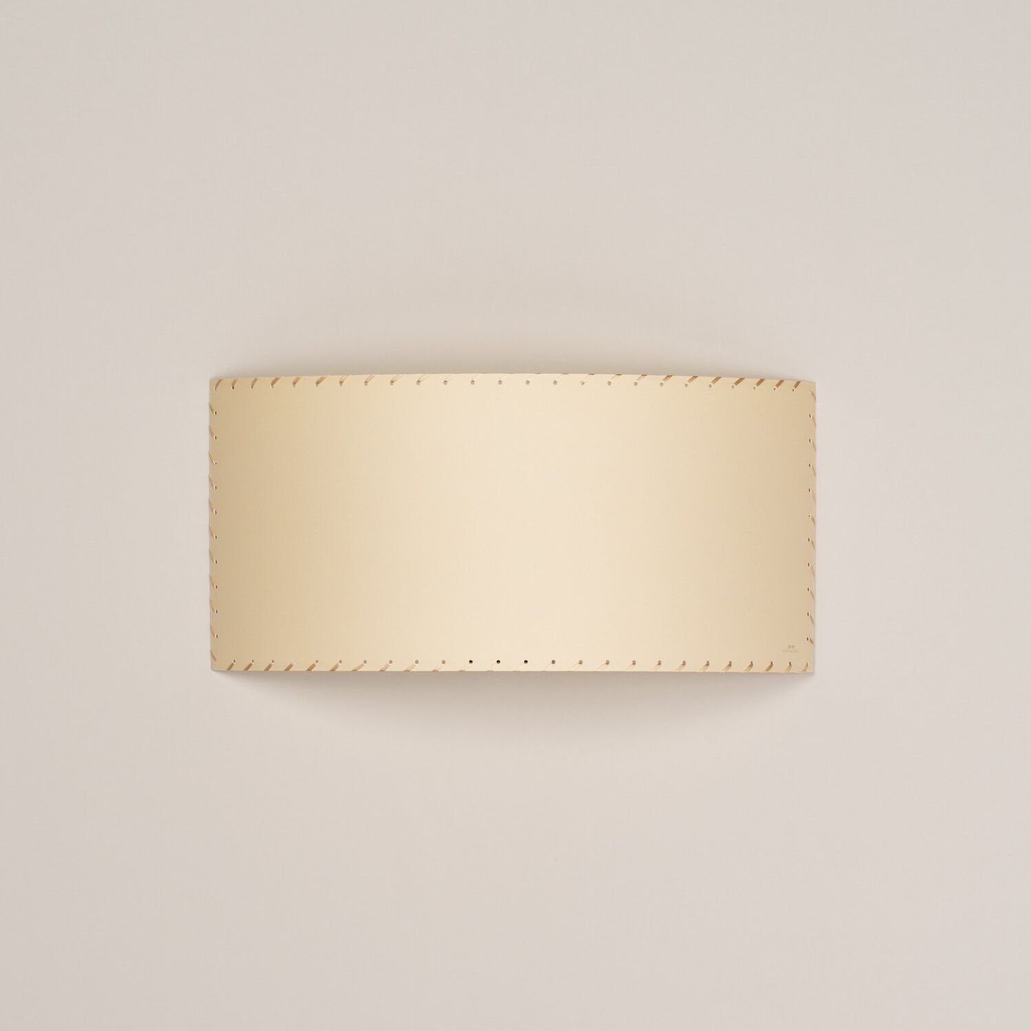 Comodín rectangular rechteckige Wandleuchte Stitched beige parchment Santa & Cole