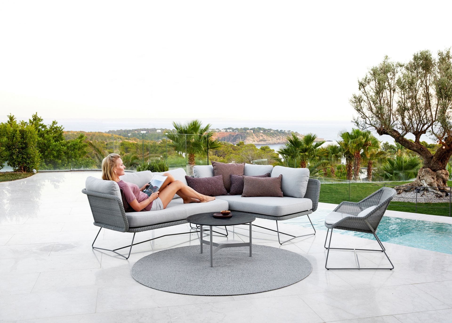 Horizon Outdoor 2-Sitzer Modulsofa Rechts Cane-Line
