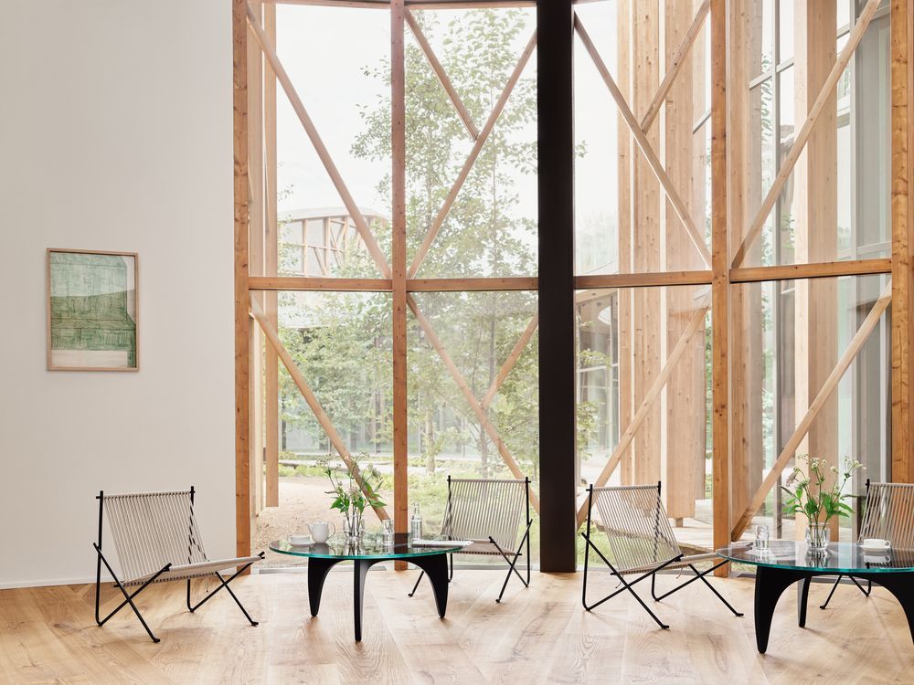PK4 Lounge Chair Edelstahl - Schwarz Fritz Hansen