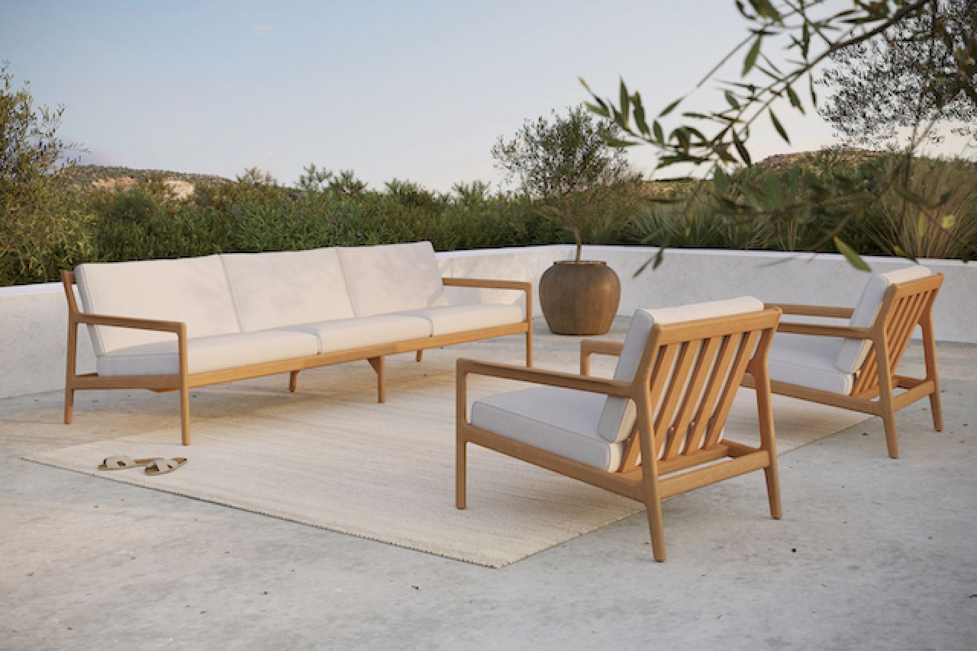 Jack Outdoor 2-/ 3 Sitzer Sofa Teak Ethnicraft