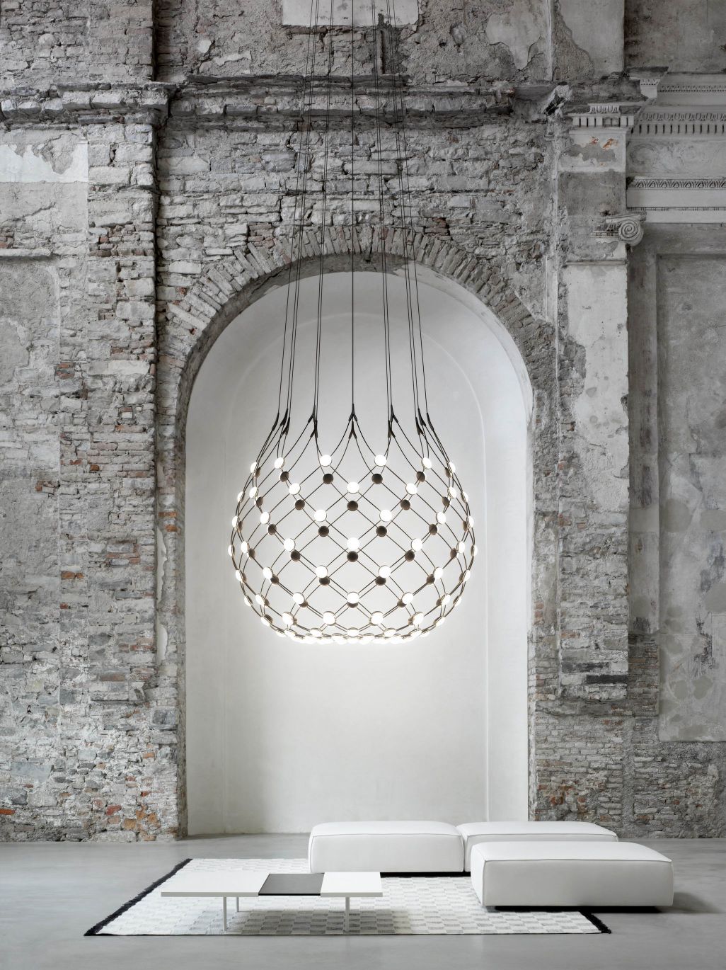 D86 Mesh Deckenleuchte Ø100cm - Kabel 1m Luceplan