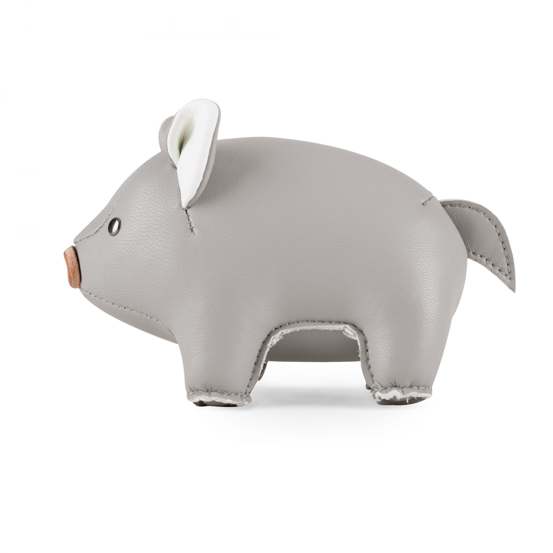 Briefbeschwerer Classic Schwein Grey/White Züny