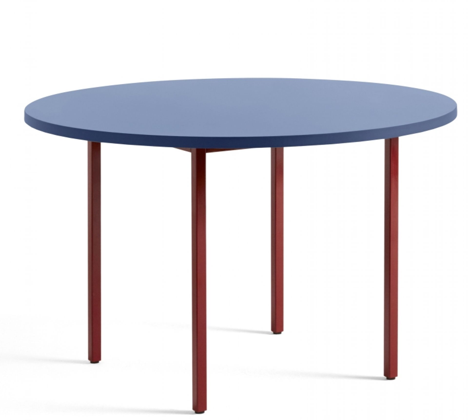 Two Colour Table Tisch 120 cm Hay Blau - Maroon rot