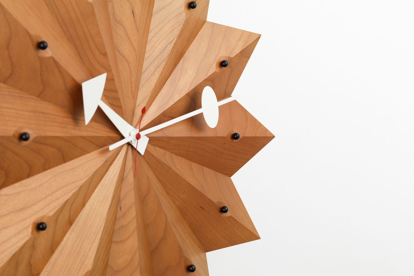 Fan Clock Wanduhr Kirschbaum Vitra