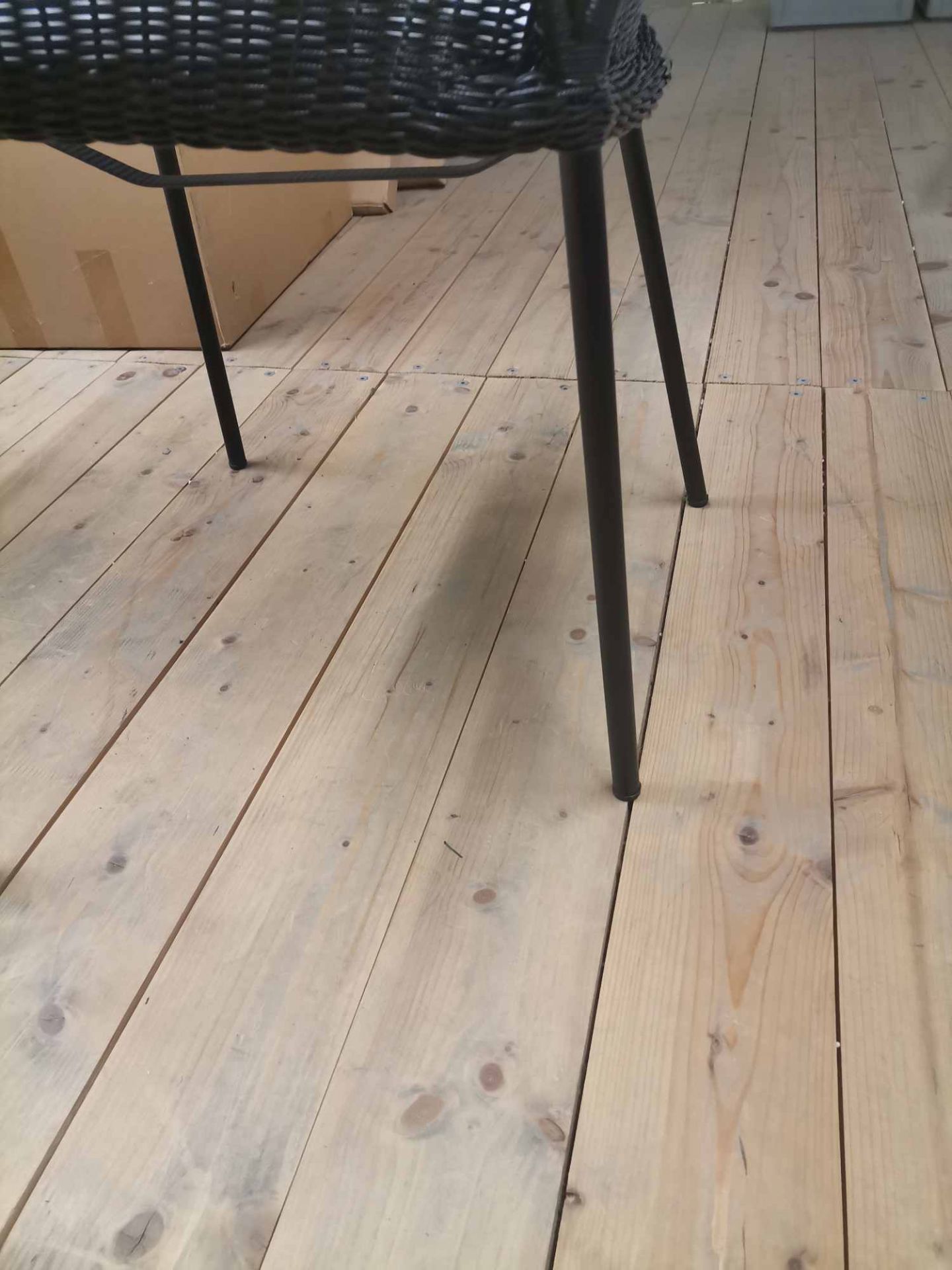 Breeze Outdoor Stuhl Vierfußgestell Schwarz Cane-Line MÄNGELEXEMPLAR