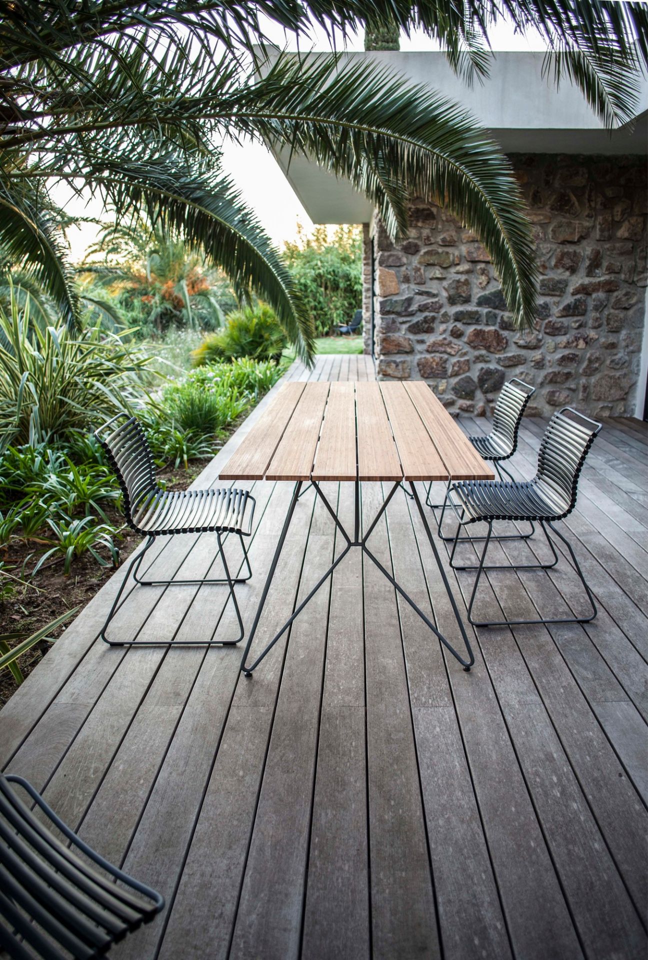 Click Dining Stuhl ohne Armlehne Outdoor Houe Multicolor 1