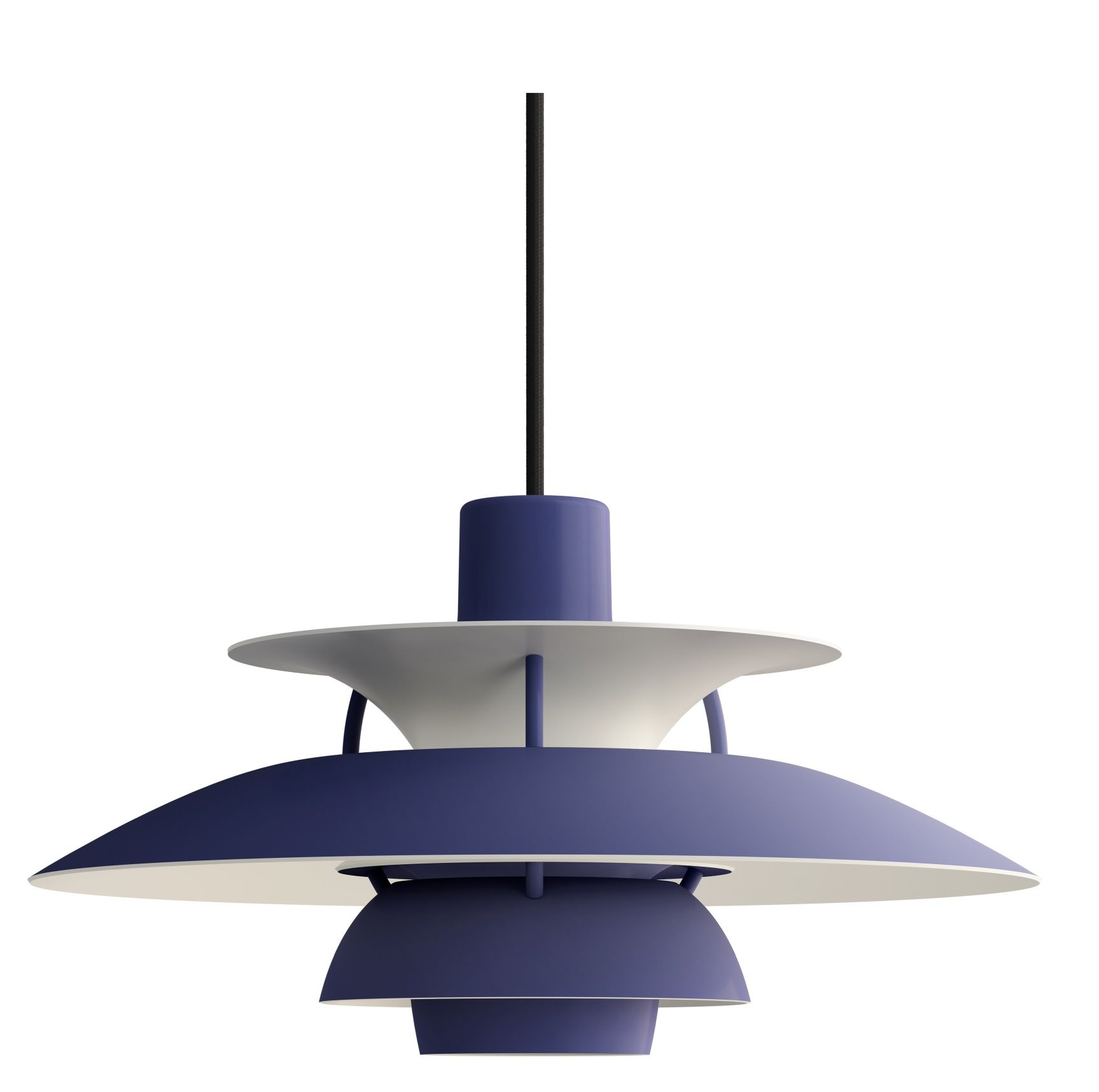 PH 5 Mini Monochrome Pendelleuchte Louis Poulsen Dusty Indigo