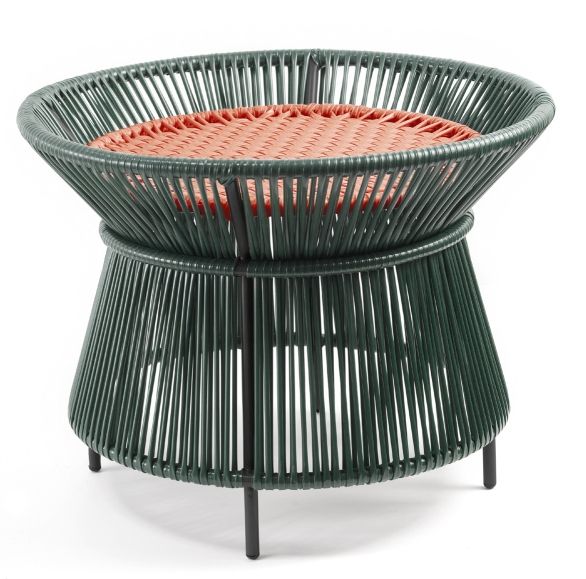 Caribe Chic Basket Table Tisch Outdoor ames Moosgrün / Kupfer / Schwarz